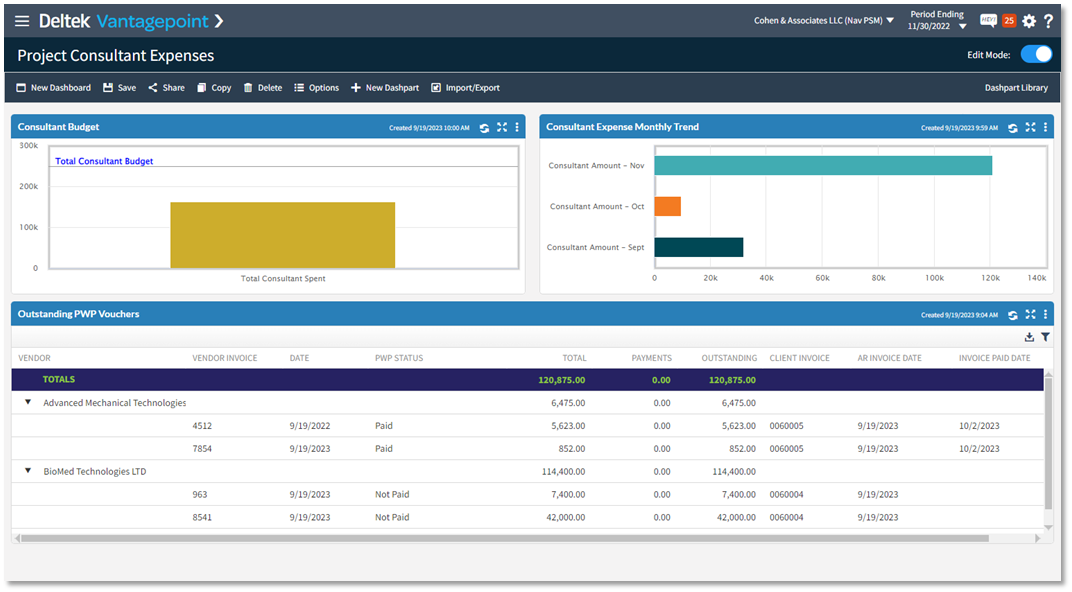 VP Enhanced Dashboard